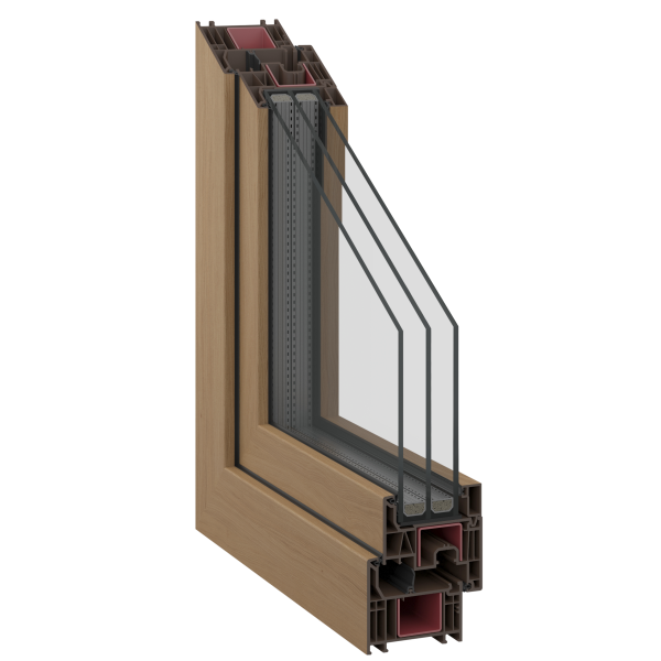 Ανοιγόμενα PVC Inoform 76 MD
