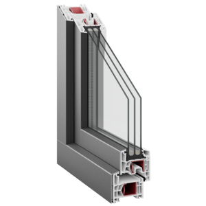 Ανοιγόμενα PVC Kommerling 76 AD AluClip