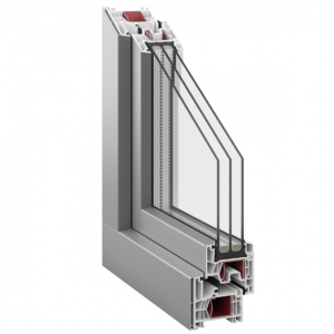 Ανοιγόμενα PVC Kommerling 76 MD AluClip