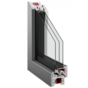Ανοιγόμενα PVC Kommerling 76 MD AluClip Zero