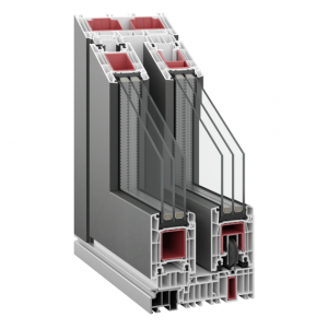 uPVC Ανασηκούμενο συρόμενο Kommerling PremiDoor 76