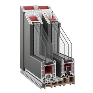 uPVC Ανασηκούμενο συρόμενο Kommerling PremiDoor 88